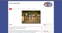 Desktop Screenshot of climbtokaiser.com